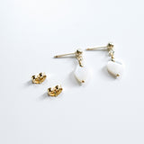 Gold Filled Heart Drop Earrings
