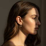 Side profile of a woman with soft lighting
