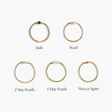 Gold Filled Gemstone Chain Ring