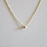 Petite Clear Crystal Necklace 3mm