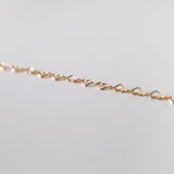 Gold Filled Linked Heart Bracelet