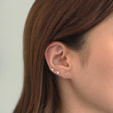 14K Mia Heart Cartilage Earring