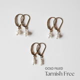Gold Filled Olivia Pearl Earrings / 3 Styles