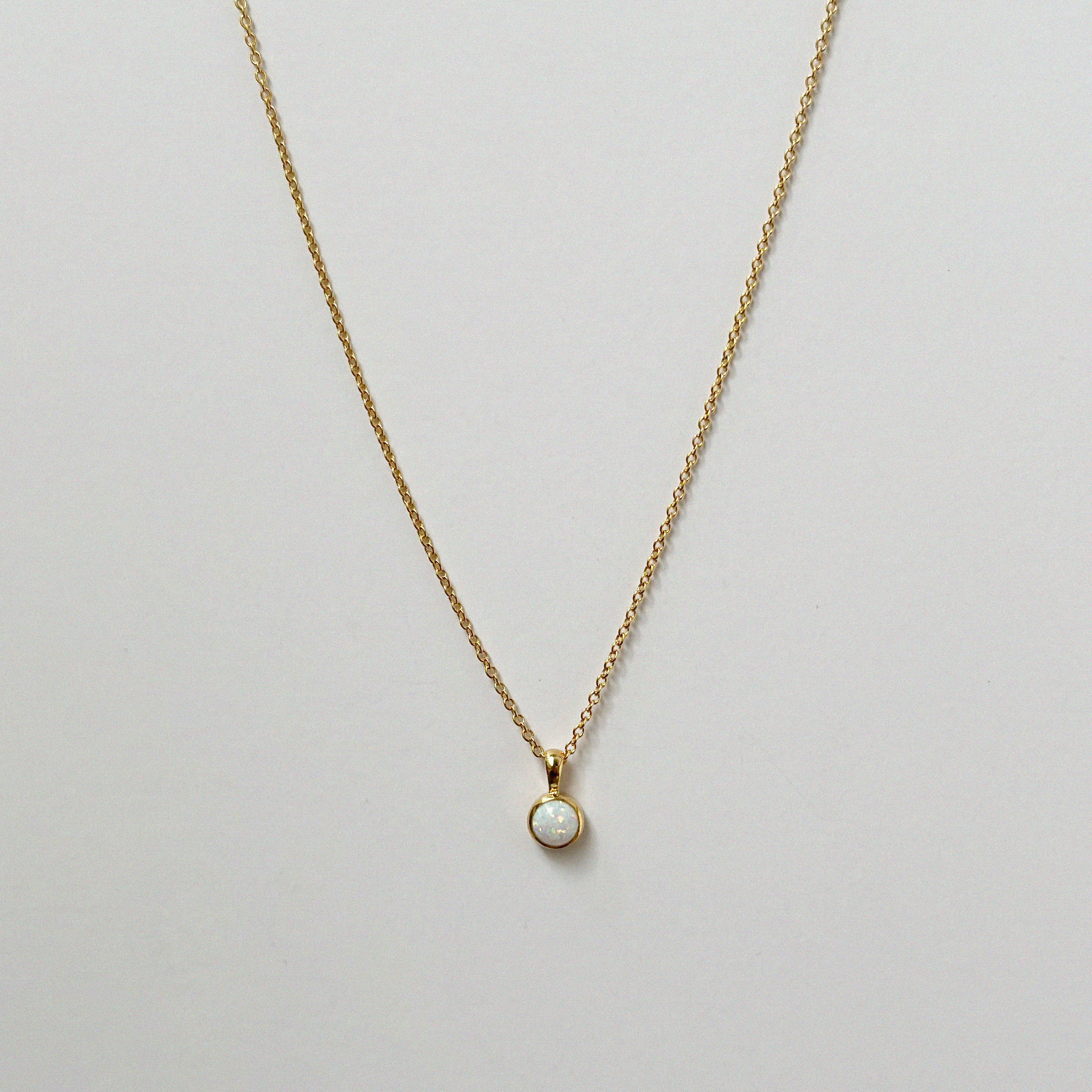 Opal Pendant Necklace (Small)