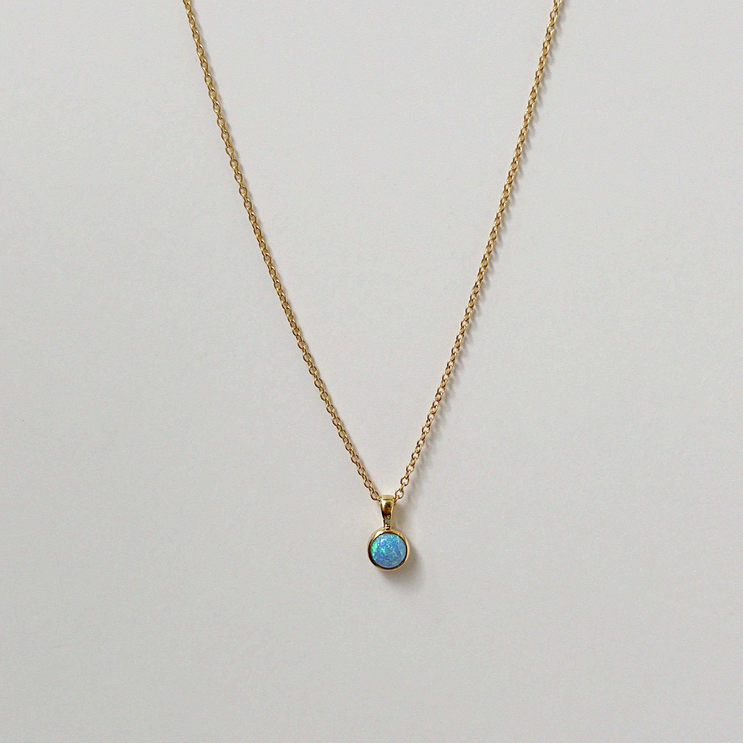 Opal Pendant Necklace (Small)