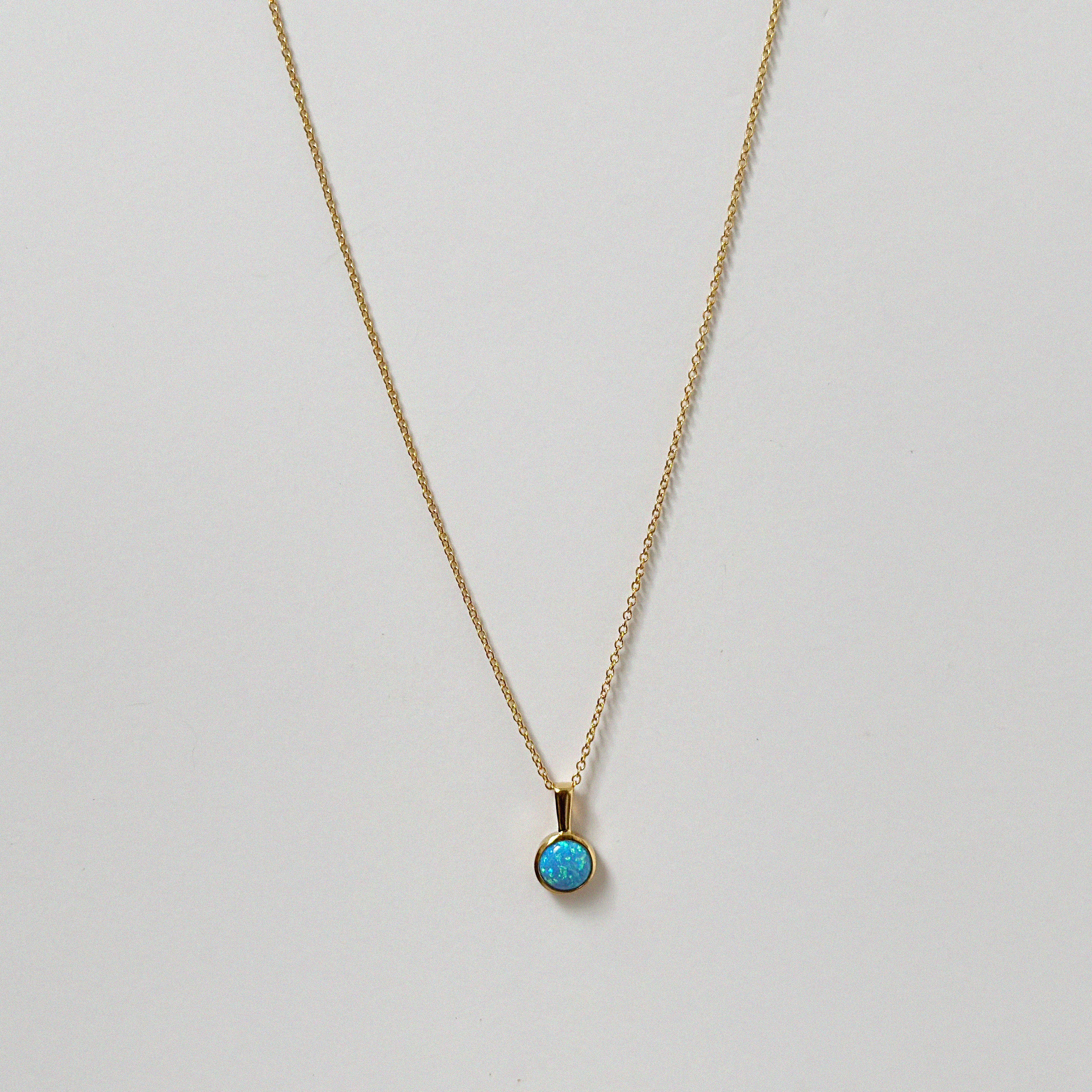 Opal Pendant Necklace (Big)