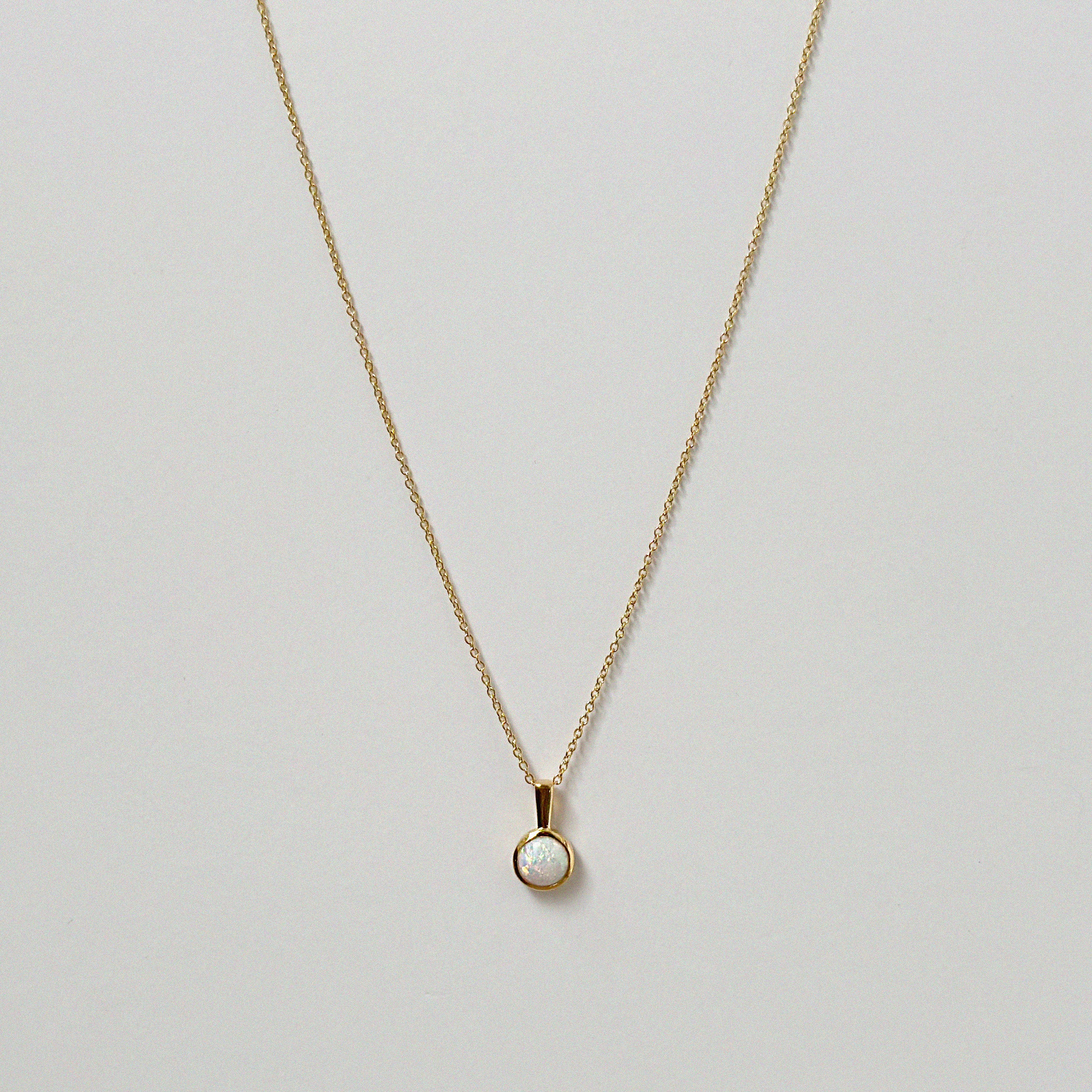 Opal Pendant Necklace (Big)