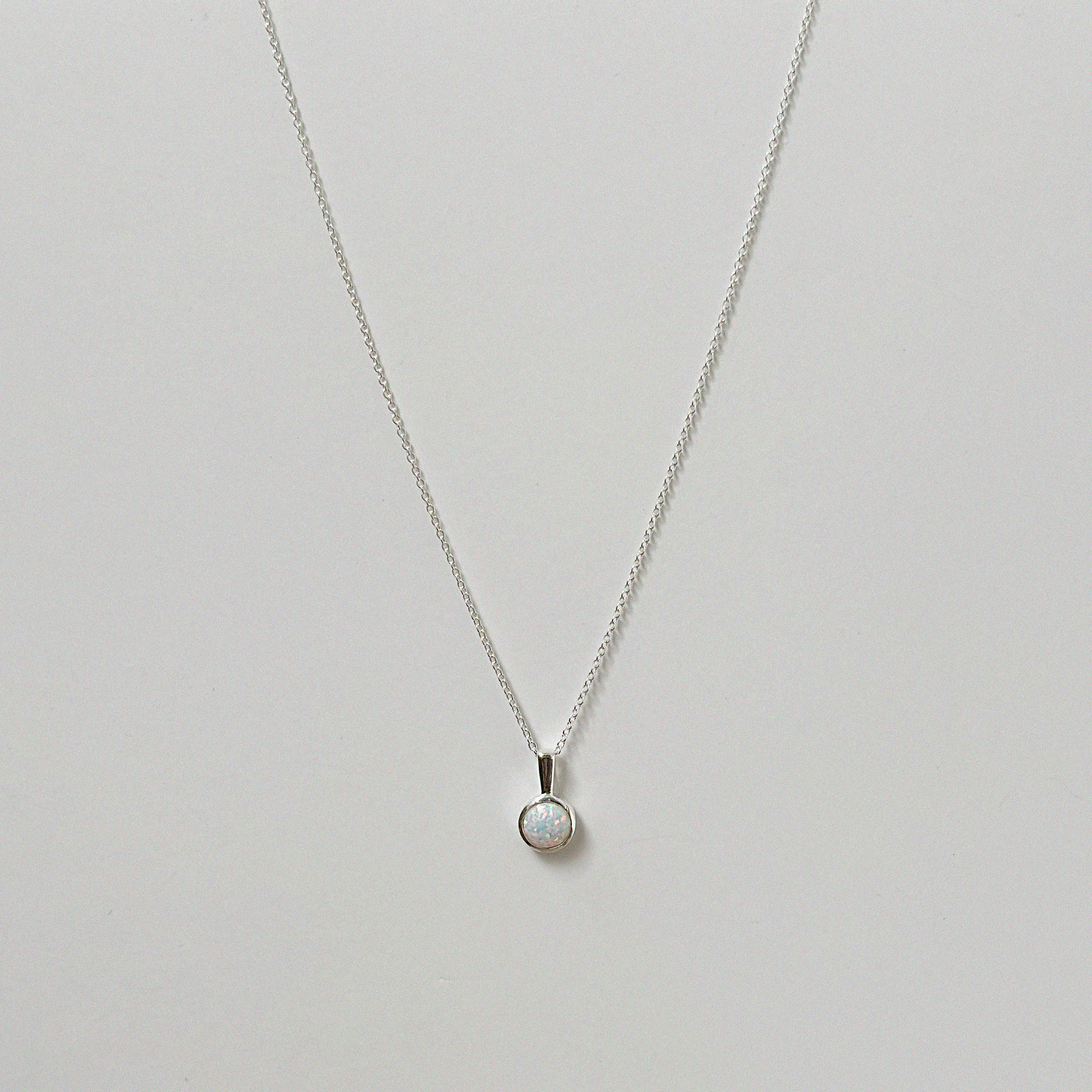 Opal Pendant Necklace (Big)