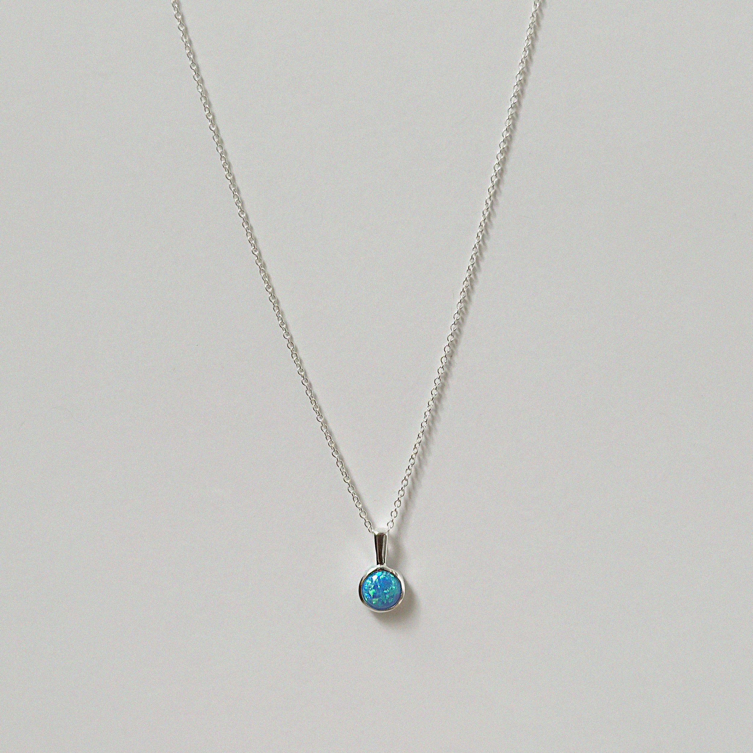 Opal Pendant Necklace (Big)