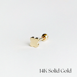 Petite Clover 14K Solid Gold Cartilage Earring