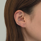 14K Petite Crystal Cartilage Earring