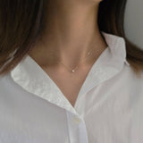 Petite Clear Crystal Necklace 3mm