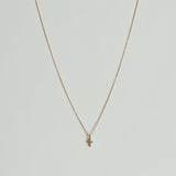 Diamond Cross 14K Solid Gold Necklace
