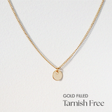 Petite Gold Filled Disc Necklace