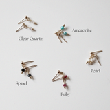 Gold Filled Piccola Stone Earrings