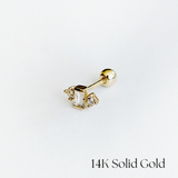 Rhea 14K Solid Gold Cartilage Earring