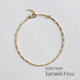 Gold Filled S Figaro Bracelet