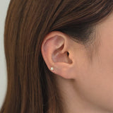 14K Shining Star Cartilage Earring