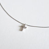 Dainty Crystal Cross Necklace