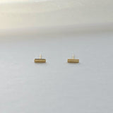14K Sleek Bar Studs
