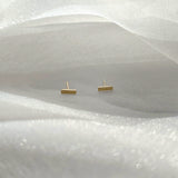 14K Sleek Bar Studs