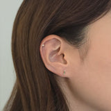 14K Sleek Bar Studs