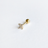 Pansy 14k Solid Gold Cartilage Earring