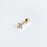 Pansy 14K Solid Gold Cartilage Earring