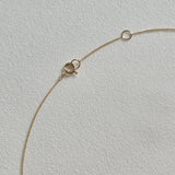 14K Tiny Diamond Croce Necklace