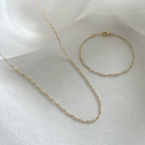 Torino 14K Solid Gold Necklace