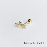 Tre Stella 14K Solid Gold Cartilage Earring