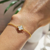 Mother of Pearl Clover Bracelet