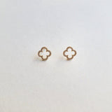 Crystal Clover Studs 10mm