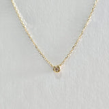 14K Diamond Accent Necklace (S)
