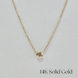14K Diamond Accent Necklace (B)
