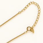 Eden Cross Necklace spring-ring clasp and extension chain detail