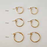 Gold Filled Flex Hoops (13mm/ 15mm/ 18mm)