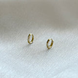 10K Diamond Cut Huggies