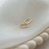 10K Siena Rectangle Clip Hoops