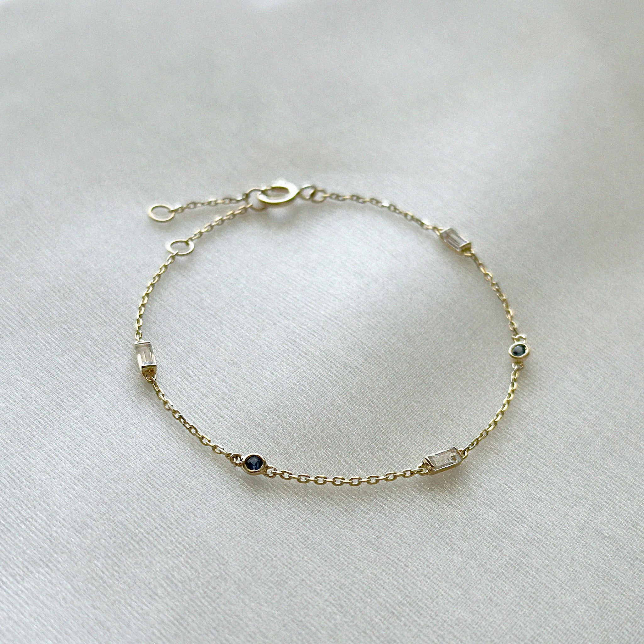 14K Rhea Stone Bracelet (2 Stone options)