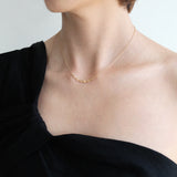 Gold Filled 7 Pressed Disc Necklace
