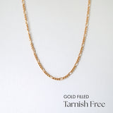Gold Filled B Figaro Chain Necklace