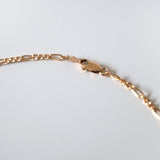 Gold Filled B Figaro Chain Necklace