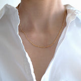 Gold Filled B Figaro Chain Necklace