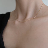 Gold Filled Box Chain Necklace