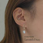 Gold Filled Celina Pearl Earrings.