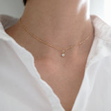 Gold Filled Crystal Accent Necklace