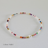 Multi Beads & Single Pearl Bracelet