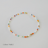 Multi Beads & Single Pearl Bracelet