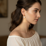 Gold Filled Heart Drop Earrings